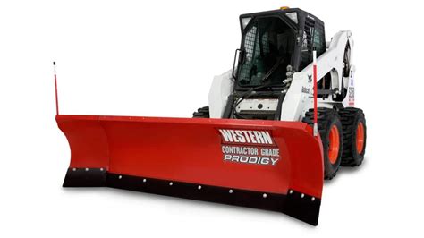 snow wing for skid steer|western skid steer plows.